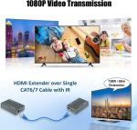 196 Feet 60m Full HD 1080P Ethernet CAT 5e / 6 4K HDMI Extender