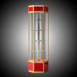 Generous Rotary Acrylic Display Showcase Mobile Lighting 53 * 53 * 100 Size