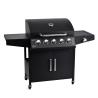 Buy cheap CE/TUV/LFGB Certified Warming Grid 430 SS 5 1 Burners Gas Grills for Outdoor BBQ from wholesalers
