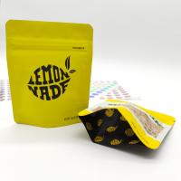Buy cheap Embossing Soft Touch Mylar Bag 0.5oz zippered Retortable Pouch Packaging product