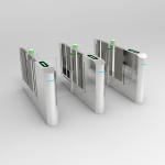 Reliable Train Station Turnstile 2.0mm Thickness For Businesses / Stadiums