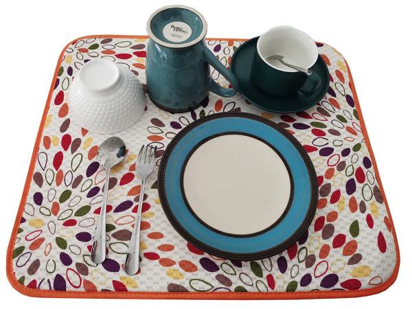 Buy cheap 220gsm Washable Microfiber Dish Drying Mat For Kitchen Utensils from wholesalers