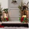 Buy cheap Wooden Candle Holder Farmhouse Home Candle Lantern Decor Outdoor Wood Shelf Wedding Gifts Living Room Patio from wholesalers