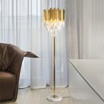 Modern Crystal Floor Lamp Stand Lamp For Living Room Reading Bedroom Standing