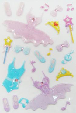 Buy cheap Colorful Japanese Cartoon Stickers , Die Cut Ballet Cute 3d Stickers from wholesalers