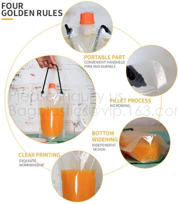 500ml Spouted Bag Laundry Detergent Liquid Pouch Aluminum Foil Spout Pouch,transparent spouted bag liquid water bags pac