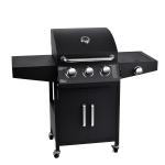 40000BTU Stainless Steel Gas 3 1 Burners BBQ Trolley Gas BBQ Grill Outdoor with