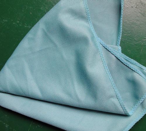 Buy cheap 40 * 40cm 260gsm Microfiber Glass Cleaning Cloth Green Thick Fashinable Soft from wholesalers