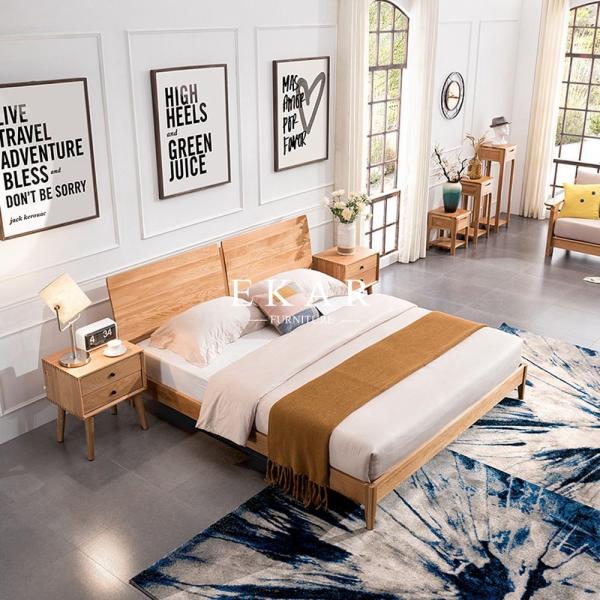Buy cheap Solid Oak Wood Bed Designer Furniture from wholesalers