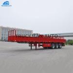 50 Tons Loading 3 Axle Semi Trailer , Cargo Semi Trailer For Logistics Business