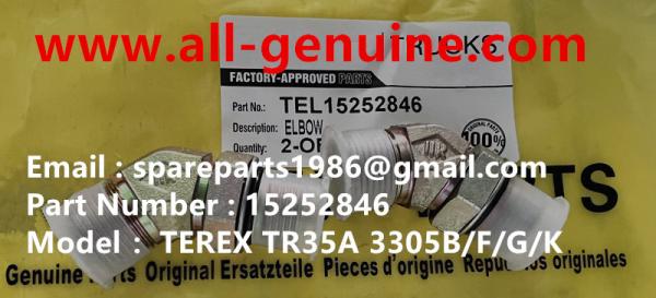 Buy cheap 15252846 ELBOW TEREX DUMP TRUCK TR35 TR50 TR60 TR100 3305B 3305F 3303 3307 TR45 TR70 MT4400 from wholesalers