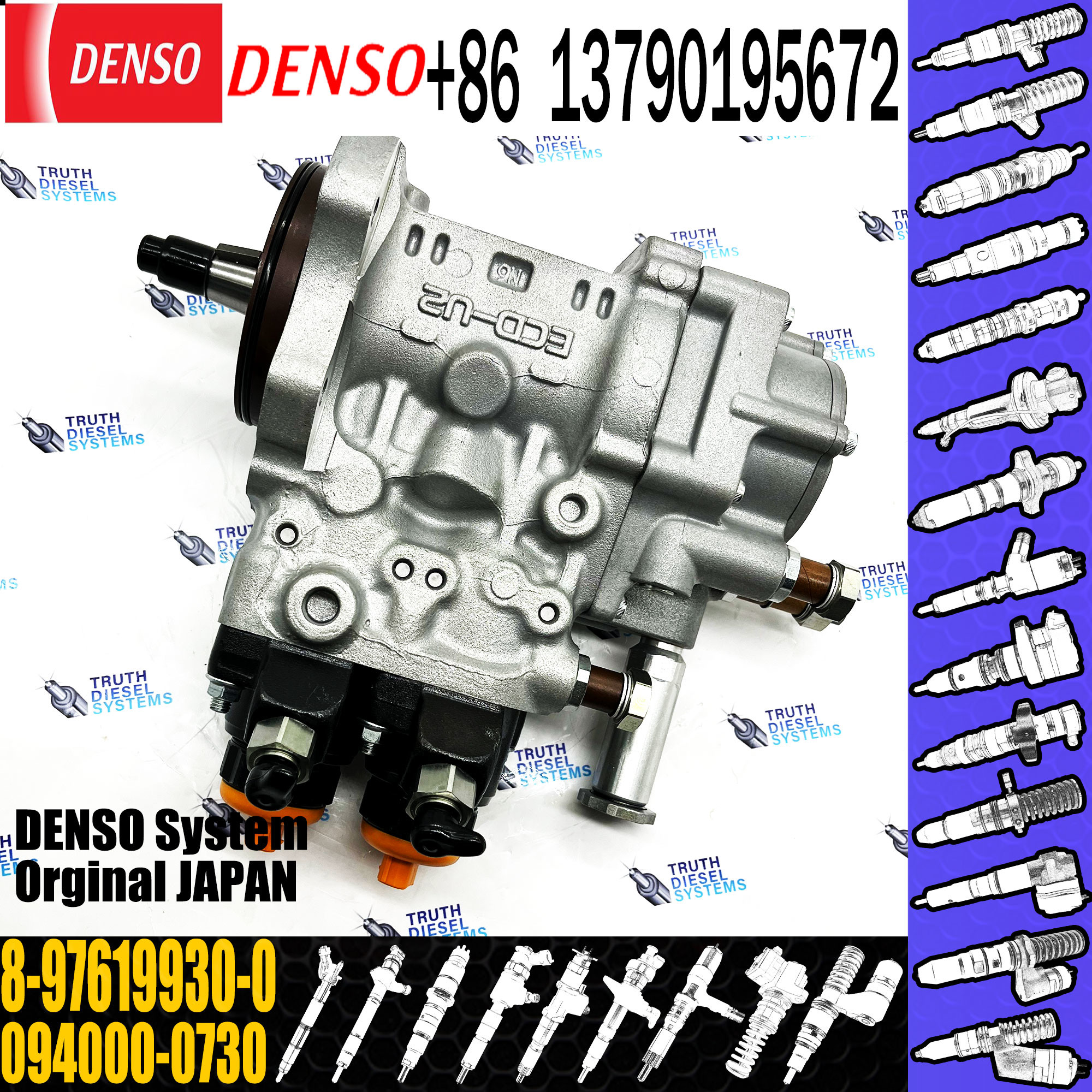 HP0 fuel injection pump 094000-0730 8-97619930-0 094000-0732 8-97619930-2 for Isuzu