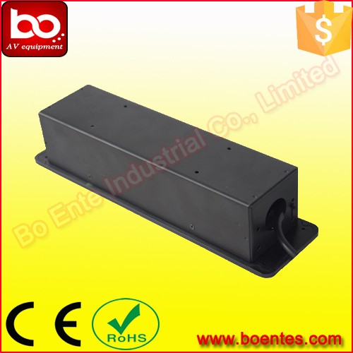 Black/Silver 4-Star Hotel Room Guest House Wall Mount Hotel Media Hub Socket for TV AV Solutions