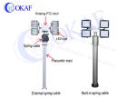 Alloy 6063B 3.5M Pneumatic Telescopic Pole Vehicle Mounted