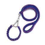 Pet Adjustable Collar Dog Anti Impact Eight Strand Nylon Braided Leash