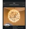 Buy cheap Nordic creative bubble chandelier living room model room restaurant Taraxacum chandelier(WH-MI-360) from wholesalers