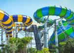 Amusement Park Tornado Water Slide 37.5° Maximum Angle Glass Fiber Material