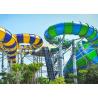 Buy cheap Amusement Park Tornado Water Slide 37.5° Maximum Angle Glass Fiber Material from wholesalers