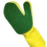 Buy cheap Sponge Scouring Pad Latex Cleaning Gloves For Dish Washing Yellow Color from wholesalers