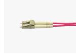 OM4 LC LC Fiber Patch Cord , High Speed Fiber Optic Cable 35dB Return Loss