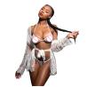 Buy cheap Transparent Ladies Teddy Panties Customized Sexy Lingerie Set Lace Robe Mature Women Sexy Underwear from wholesalers