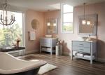 Double Sink Prima Vanity Modern Bathroom Cabinets High Pressure Resistant