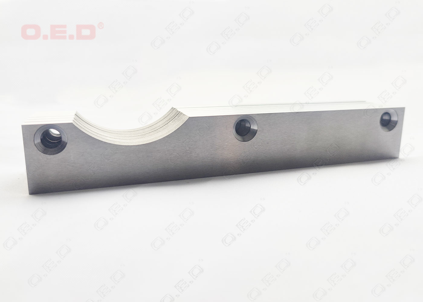 R102 YL10.2 Tungsten Carbide Wear Plate With M8 Bolt Holes Length 197mm