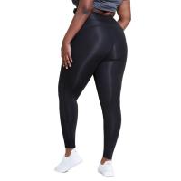 Buy cheap BSCI Flatlock Stitching Ladies Gym Tights Black Active Fit Shaping Tights product