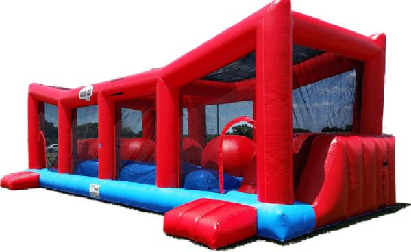 Buy cheap Funny 0.55 mm PVC Tarpualin Red Inflatable Wipeout Game With Logo Printing from wholesalers