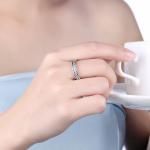 Sterling Silver 925 AAA CZ Stone Tennis Ring