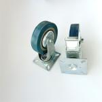 Zinc Plated Industrial Strength Heavy Duty Caster Wheels With 500 Lbs Load