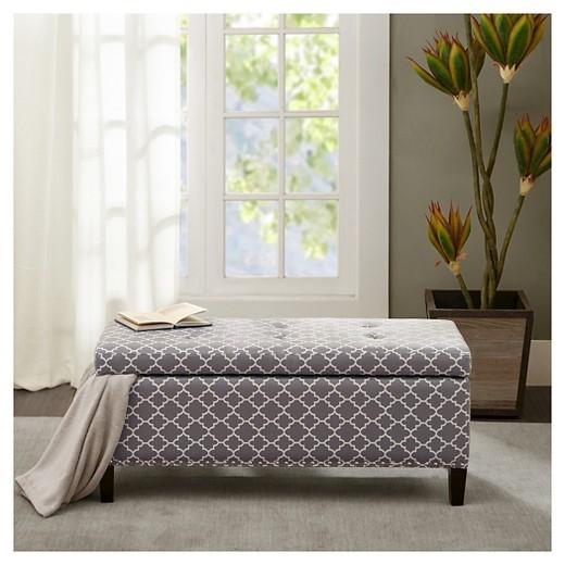 Buy cheap Double fabric tufted folding ottomans home goods wooden ottoman storage ottoman bench from wholesalers