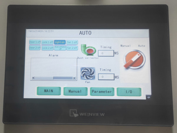 ROHS Cleanroom Air Shower Unit Connect With Dust Collector Control By PLC And Touch Screen