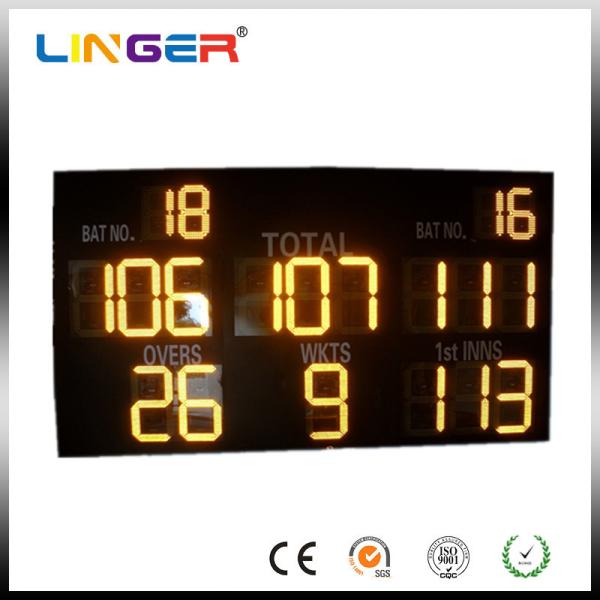 Buy cheap Yellow Electronic Cricket Scoreboard For Stage Background , 1m - 380m View Distance from wholesalers