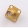 Buy cheap Panel Screw Mounting SMA Coaxial Connector SMA Jack Connector With 4 Holes Flange from wholesalers
