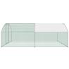 Buy cheap Round Roof Design Metal Chicken Run Coop Cage Animal Poultry House Hutch Backyard Outdoor Walk in CHicken cage from wholesalers