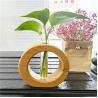 Buy cheap Exquisite Nordic style table stand glass test tube vase wooden hydroponic plant holder from wholesalers