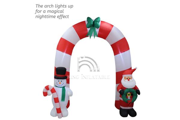 Buy cheap Inflatable Arches Santa Claus Snowman Outdoor Inflatable Advertising Christmas Decorations from wholesalers