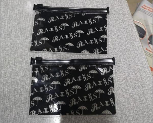 PVC Snap Fastener Cosmetic Travel Bag Makeup Pouch Cosmetic Pouch Cosmetic Bag