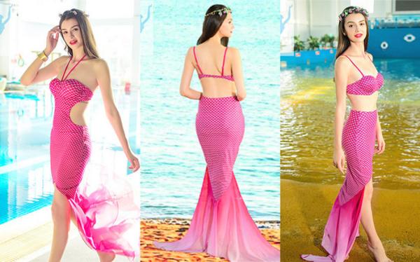 Buy cheap Women's Mermaid One Piece Swimsuit Polyester Material Custom Color / Size from wholesalers
