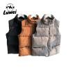 Buy cheap Corduroy Zipper Bubble Jacket Vest Utility Sleeveless Black Quilted Puffer Men Vest from wholesalers