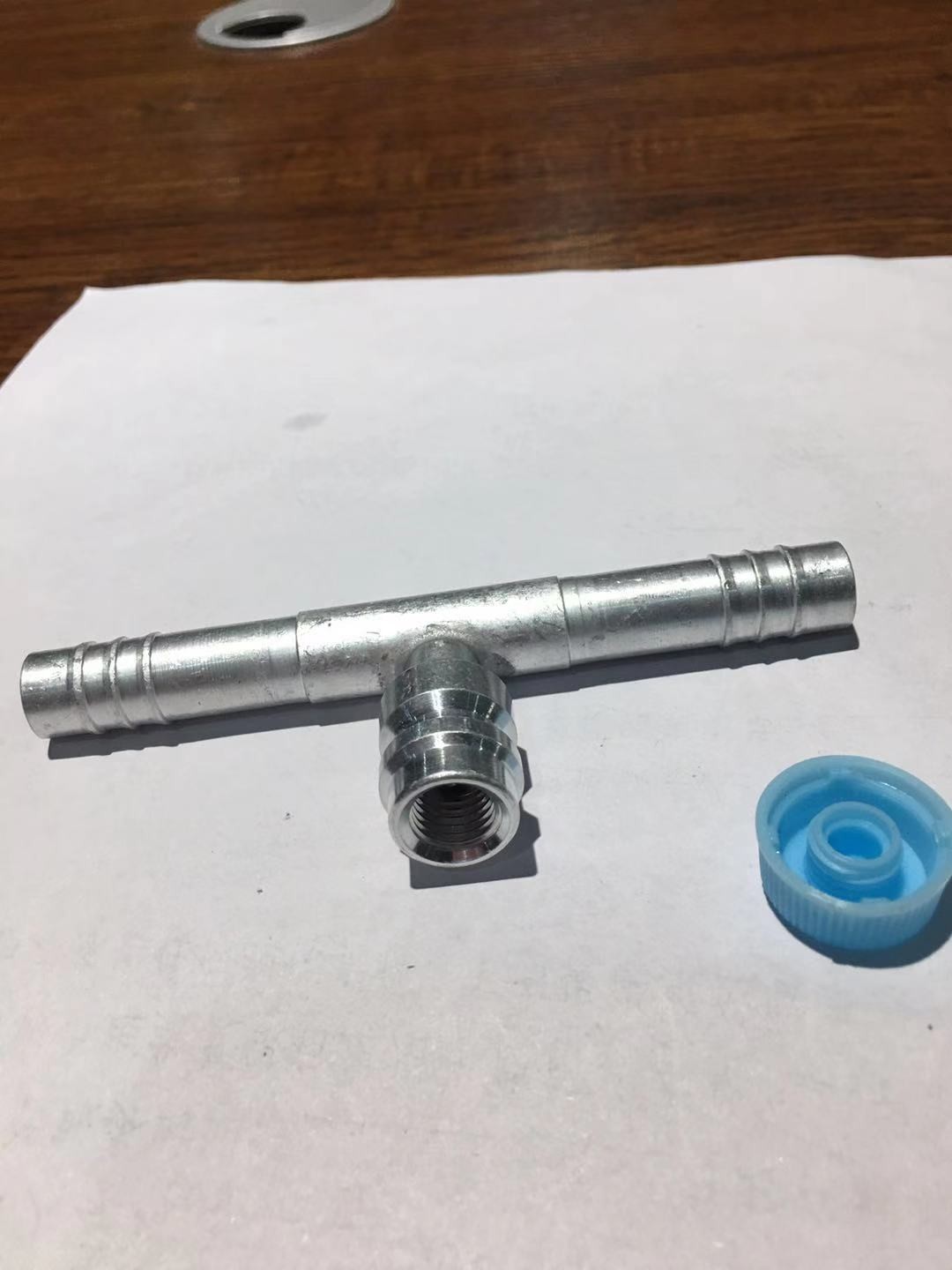 Through pipe fittings R134a High Low Pressure valve air conditioning Hose fitting A/C Hose fittings with R134a port
