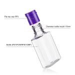 20ML Square Clear Bottle With Purple Flip Cap For Handwashing Fluid