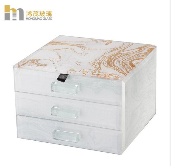 Buy cheap Anti Scratch Jewelry Organizer Box / Glass Jewelry Box For Necklaces from wholesalers