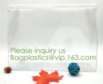 nylon zipper pvc bag Promotional Customize Logo print Transparent PVC plastic