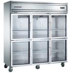 Hotel commercial refrigerator 1350L six door refrigeration refrigeration area