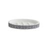 Buy cheap White Color Bathroom Accessories Set With Black W Stripe round shape from wholesalers