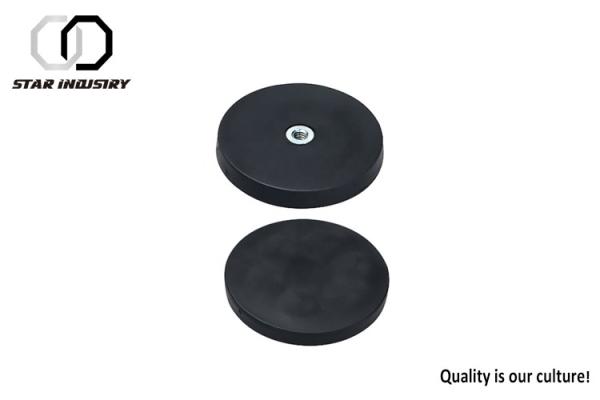 Buy cheap Waterproof Rubber Coated Neodymium Magnets N52 Screw Thread For Taxi Roof Lights from wholesalers