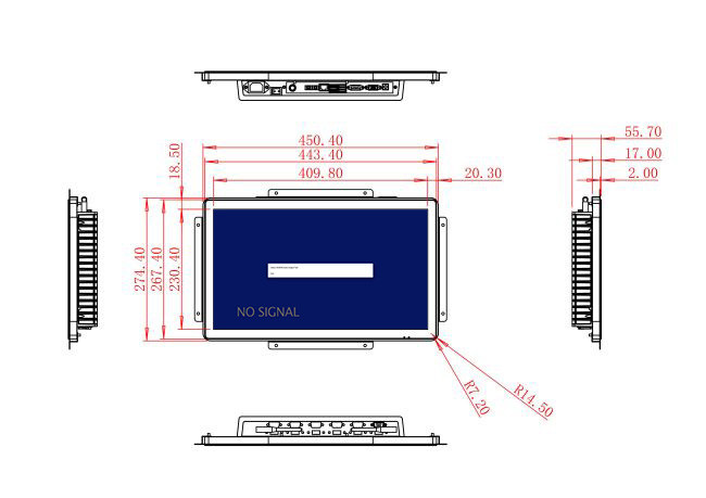 18.5-Inch Display for Medical Devices and Public Information Boards