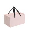 Buy cheap Flowers Pink Foldable Gift Packaging Box With Ribbon Paper Bags from wholesalers